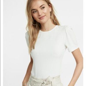 Express Puff Sleeve Knit Tee